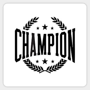 Champion Sticker